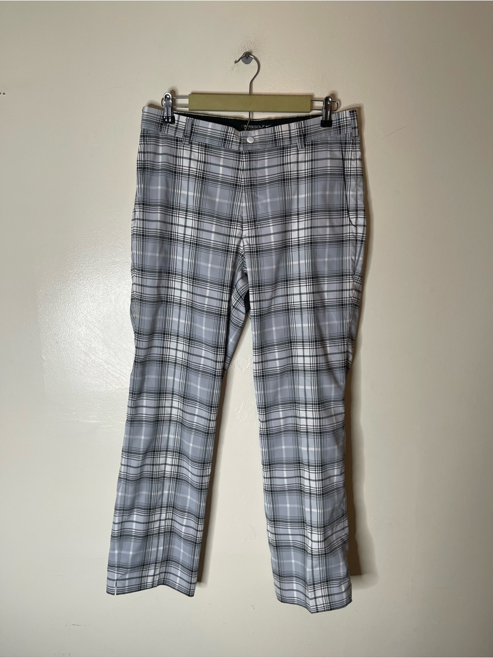 Nike golf tour performance Dri fit plaid pants Mens size 32x30